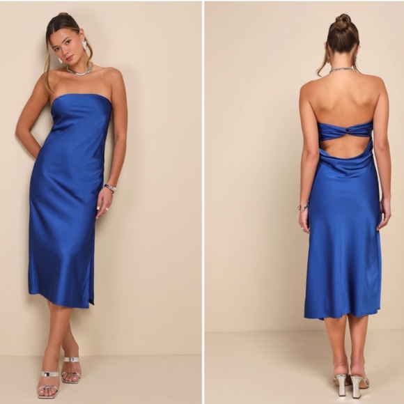 LULU's Sexy Chic Prom Wedding Formal Event Night Out Party Vacation Resort Midi - Picture 1 of 5